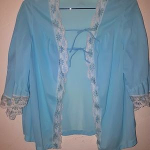 Vintage nylon bed jacket